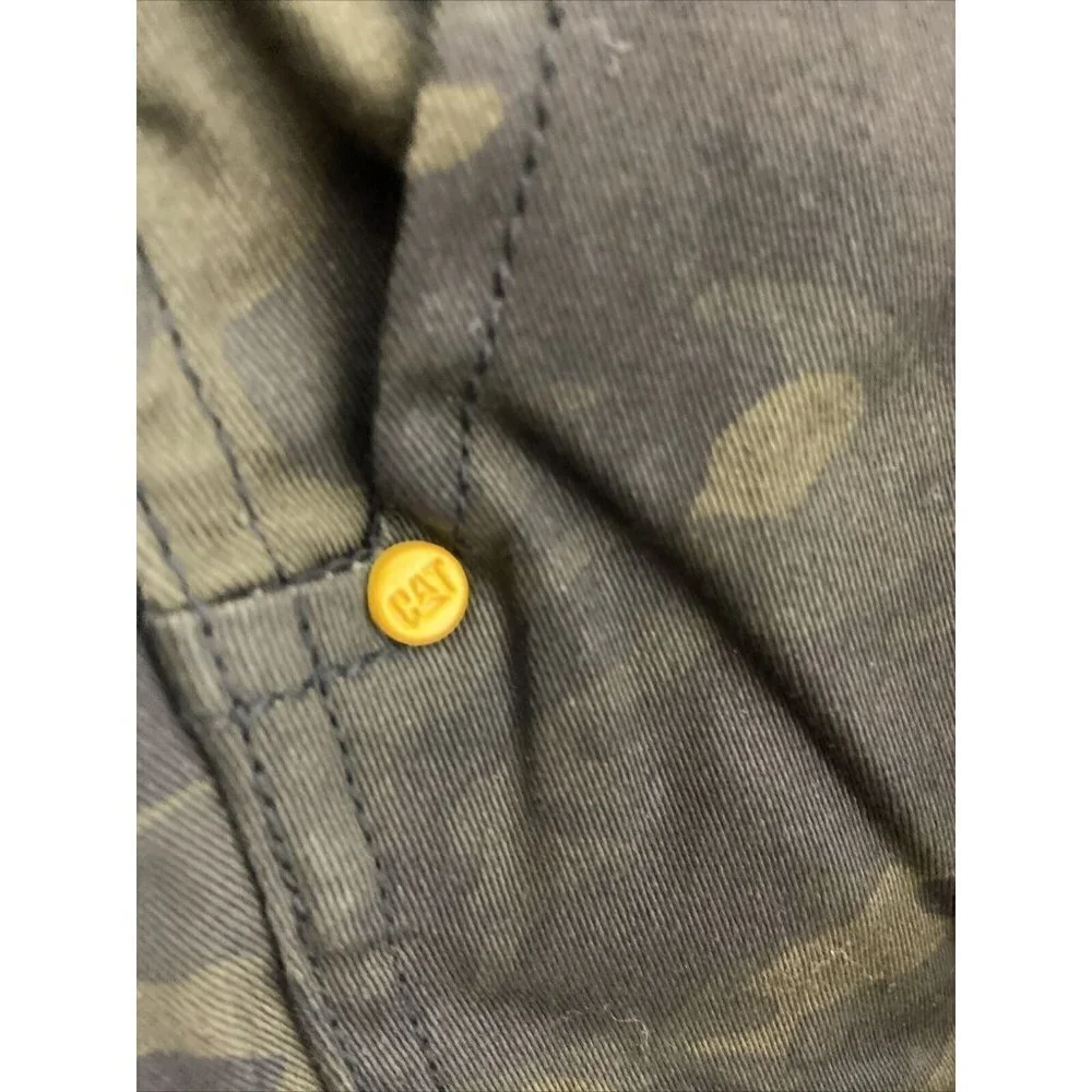 Cat Caterpillar Men Night Camo Utility Work Cargo‎ Pants Men 44X34 Tapered